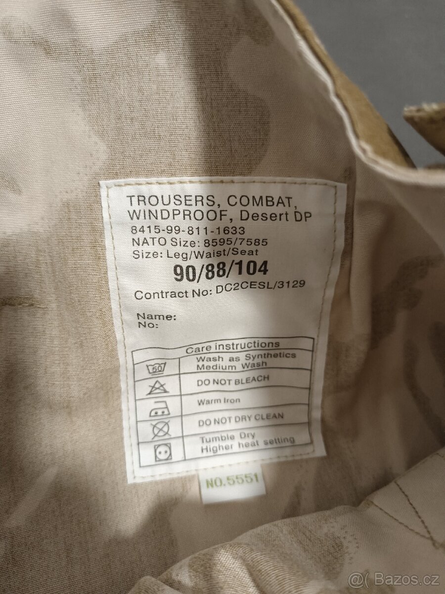 DPM maskacive kalhoty - originál - 2