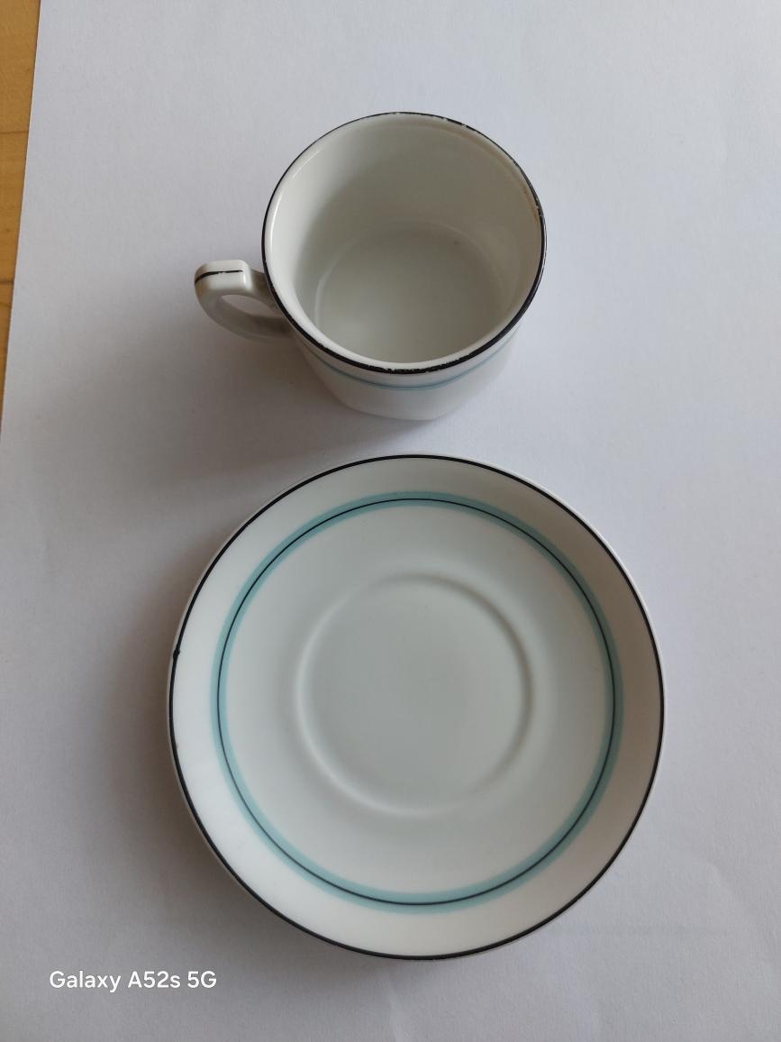 Starý porcelánový hrnek - kubismus - 2