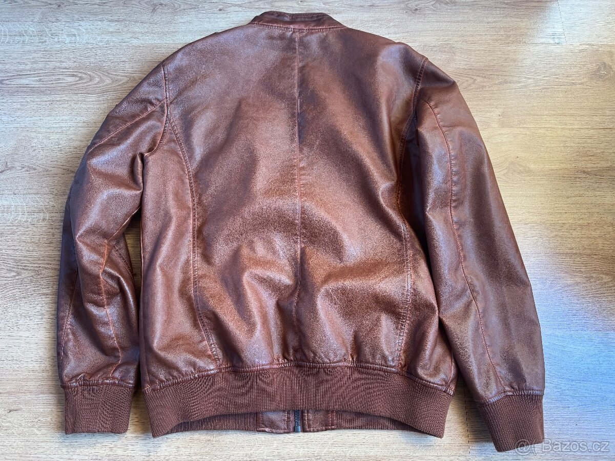 Pánská kožená bunda, vel. 52 (XL) - 2