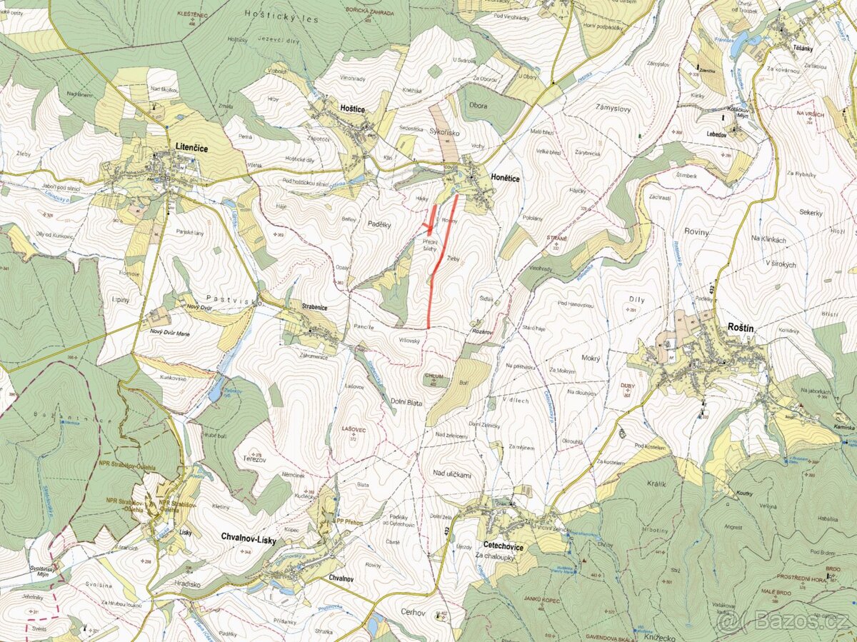 Zemědělská půda, prodej, Honětice, Kroměříž - 2