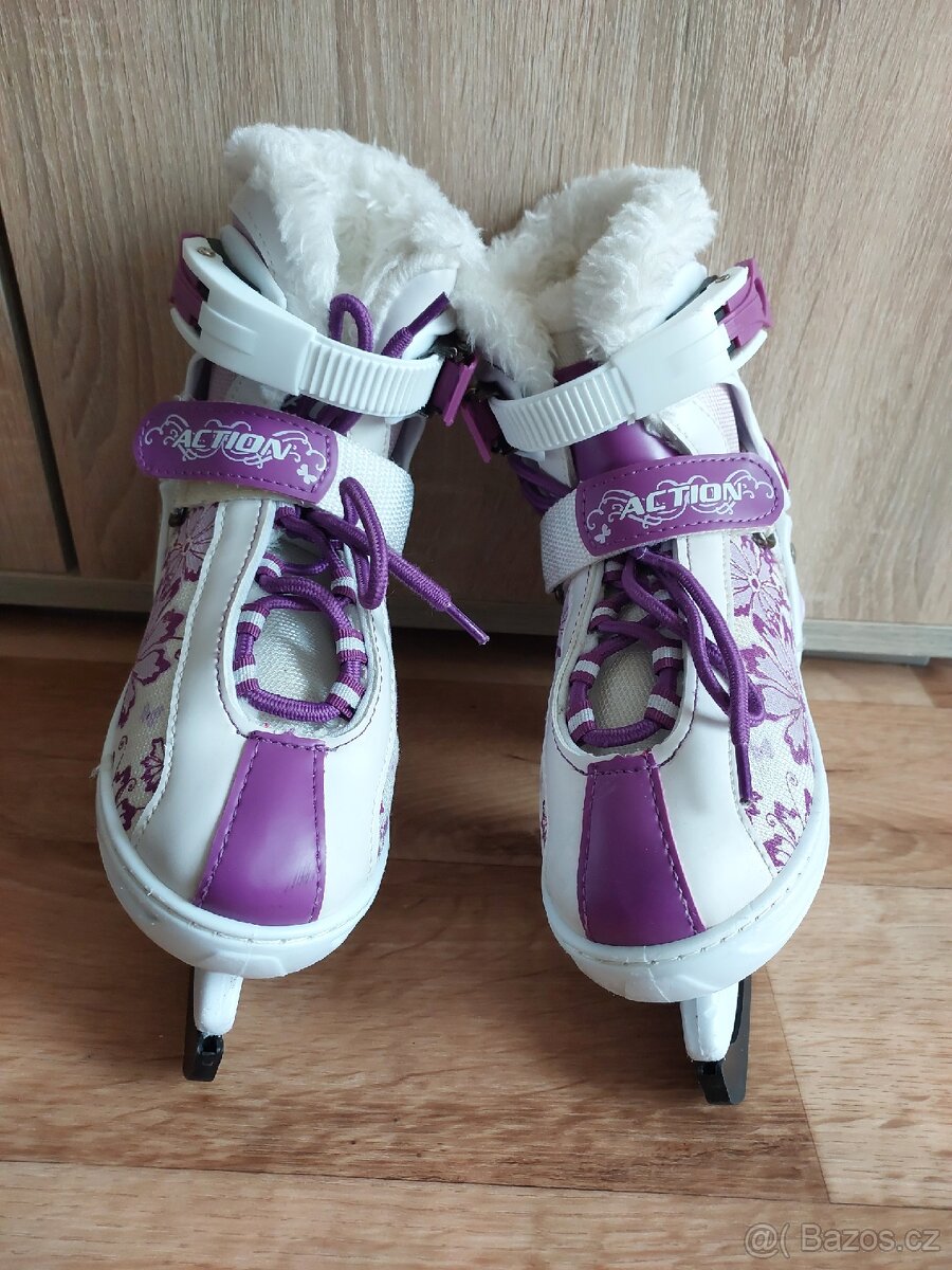 Dívčí zimní brusle - vel.29-32 - 2