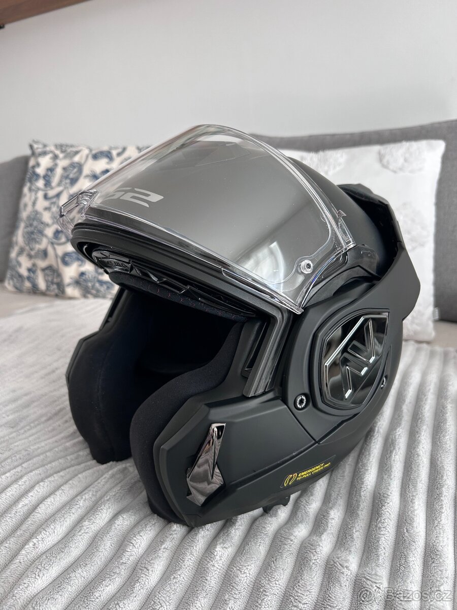 Překlápěcí helma LS2 Advant L SOLID Matt Black FF906 - 2