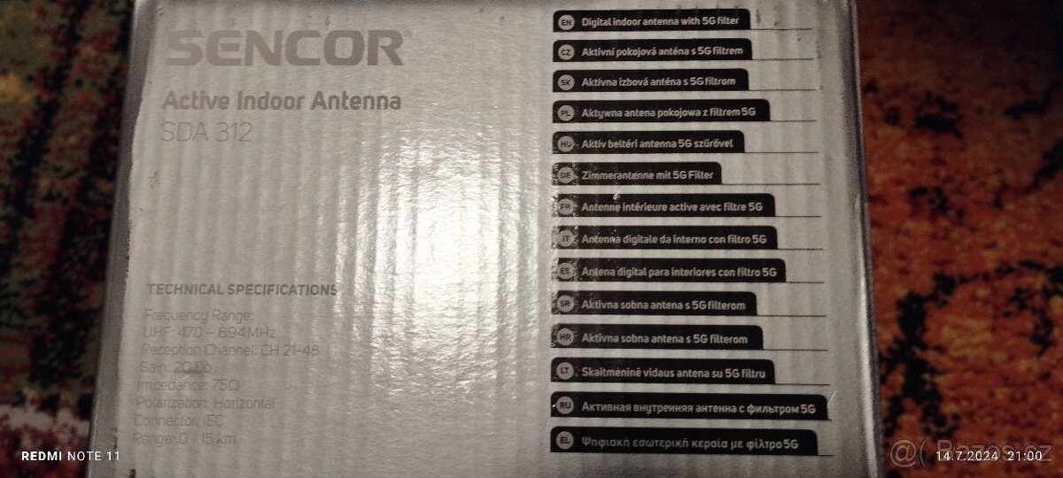 ANTENA SENCOR SDA 312 - 2