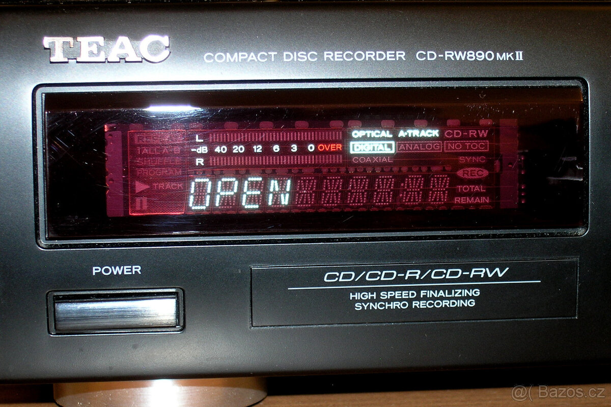 PRODÁM CD REKORDÉR TEAC RW-890MKII, NAHRÁVÁ I NA BĚŽNÁ CD-R - 2