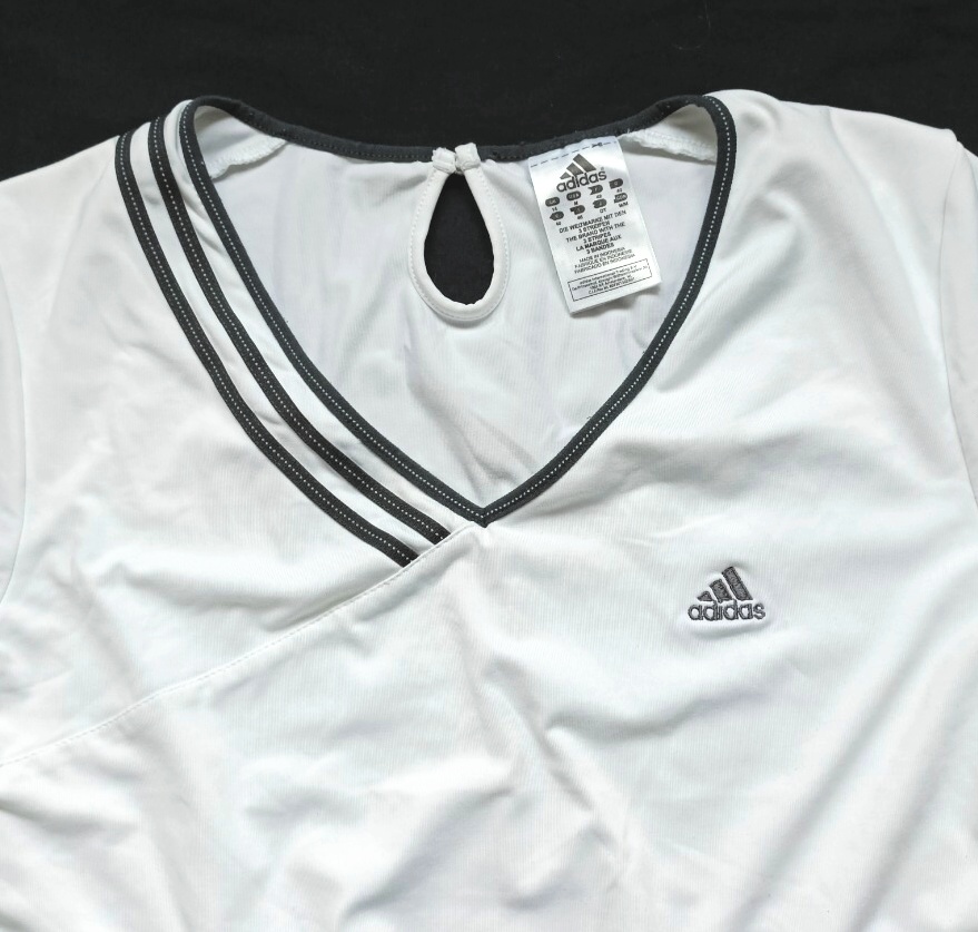 STREČOVÉ BÍLÉ TRIČKO-ADIDAS, CLIMA LITE, vel. L/40 - 2