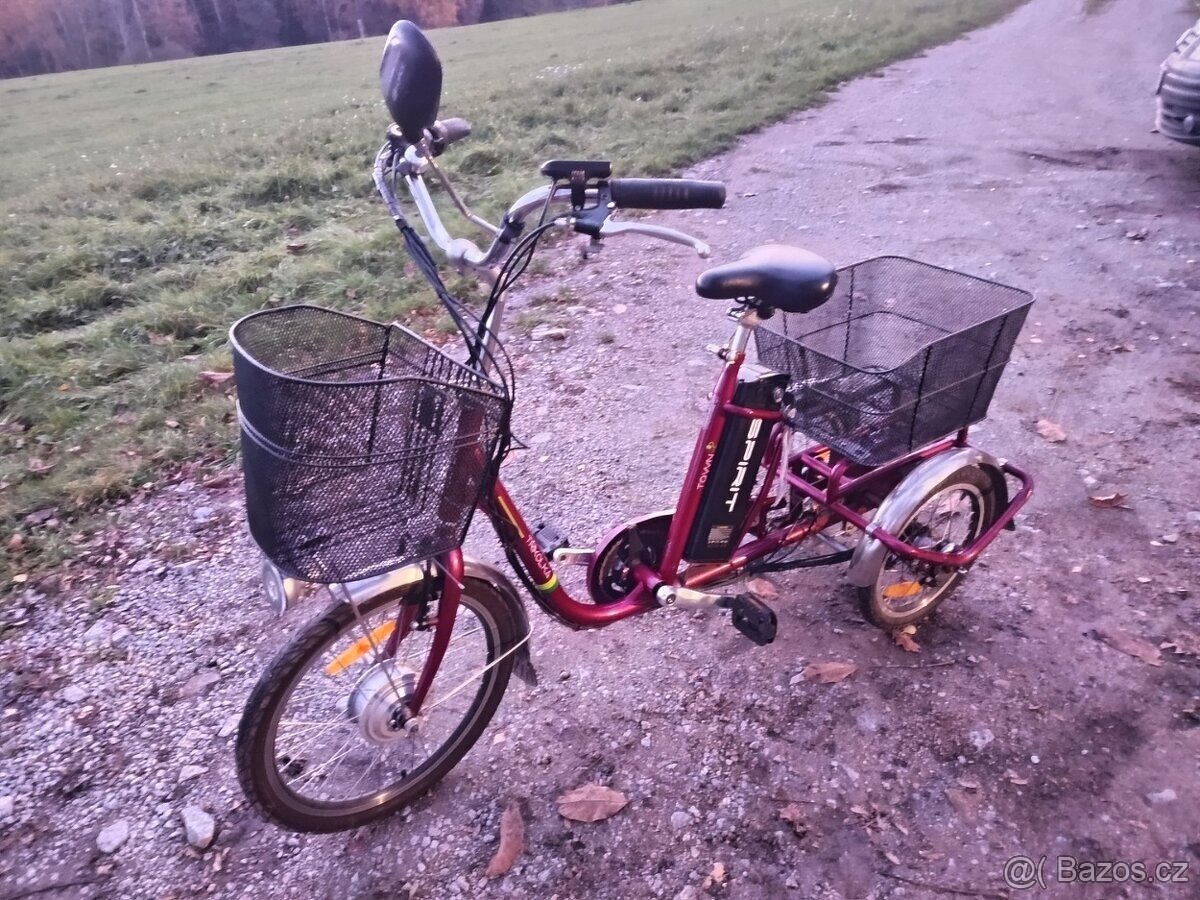 Elektrokolo tříkolka Spirit NEXUS červená 18Ah - 2