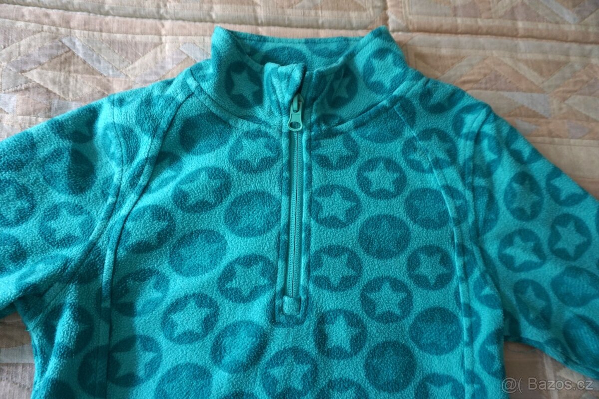 Dětská zelená fleecová mikina zn.CRIVIT v.122/128 - 2