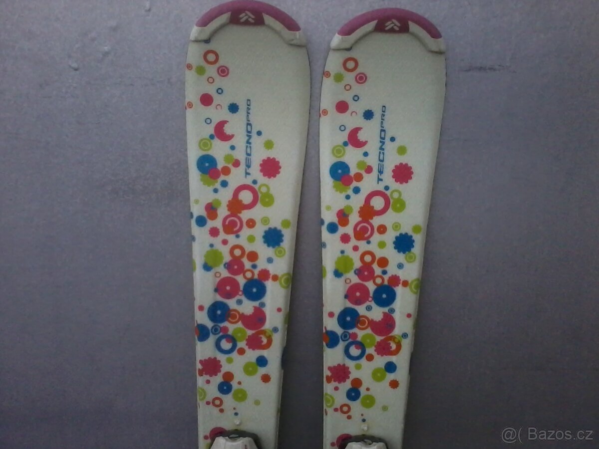 Dětské dívčí lyže Tecno pro 100cm. - 2