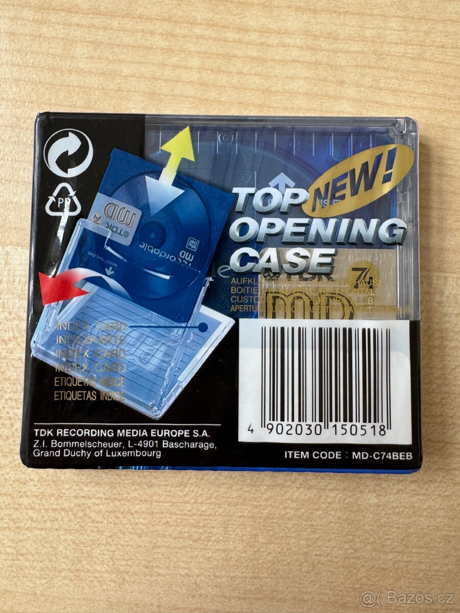 Minidisc TDK md blue 74 - 2