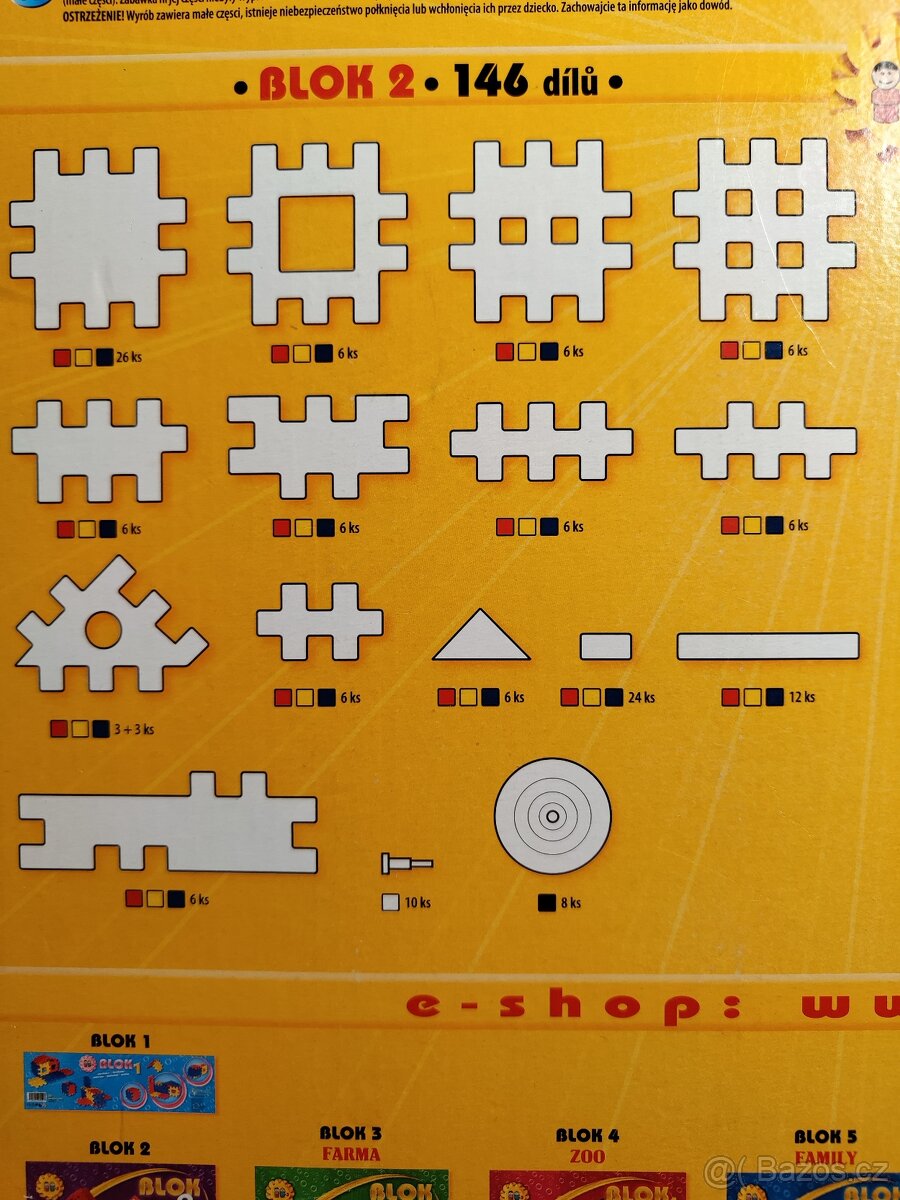 Stavebnice Seva Vista Blok 2 od 3 let, 146 dílků - 2