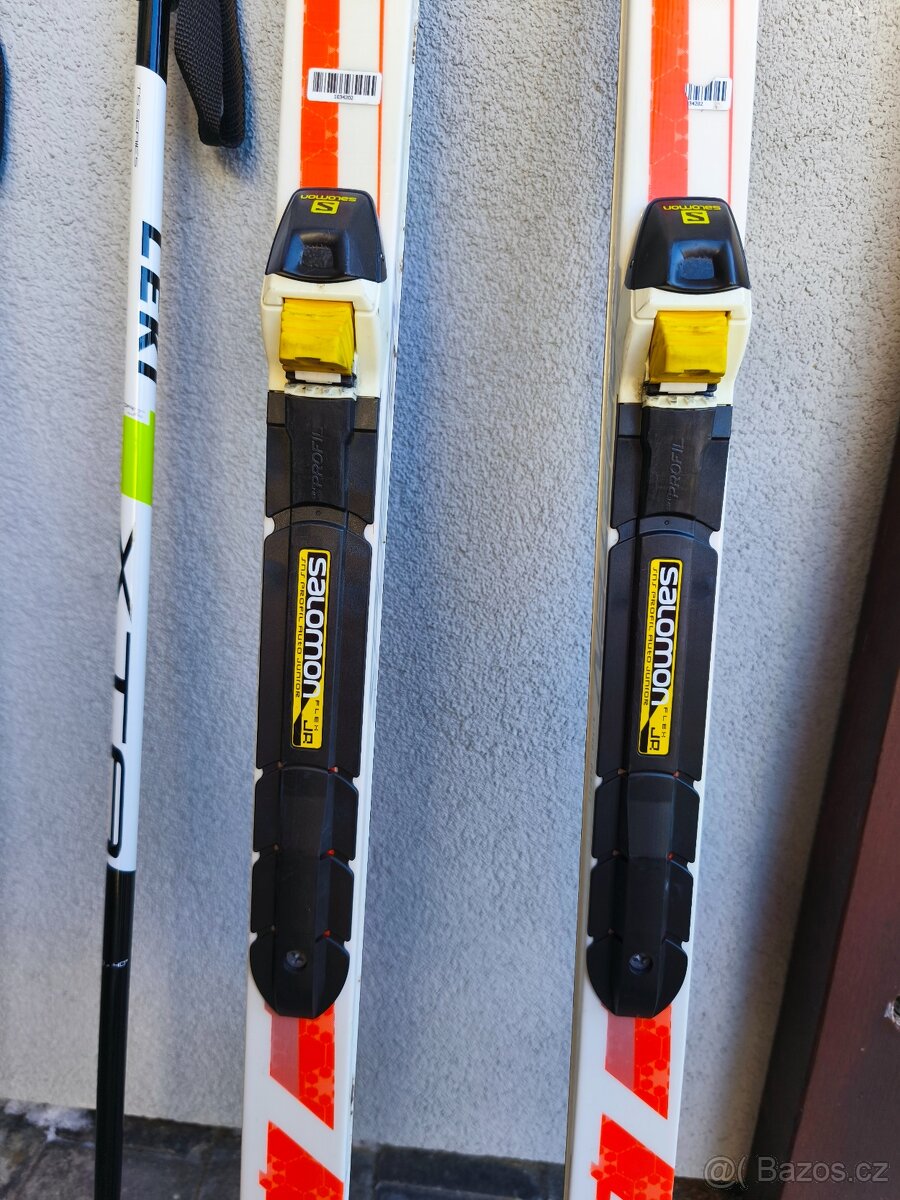 Dětský set na běžky: Sporten 140 cm SNS, hůlky Leki 100 cm - 2