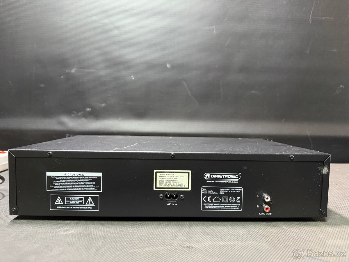 CD/MP3 přehrávač Omnitronic XCP-1400. - 2