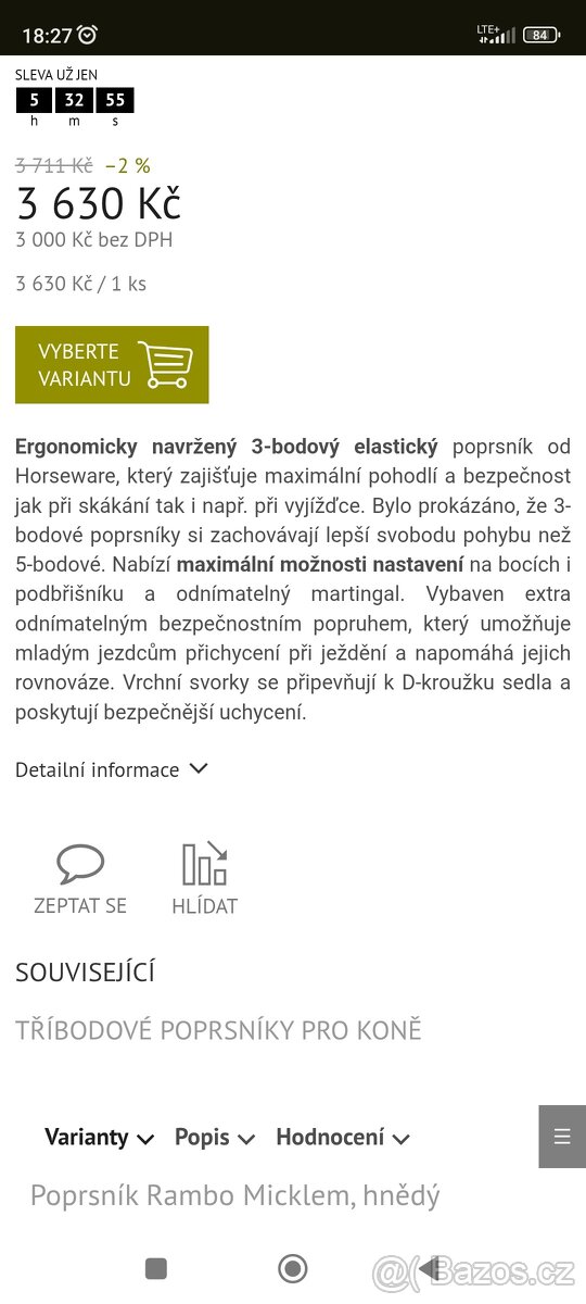 Poprsnik Rambo Micklem - 2