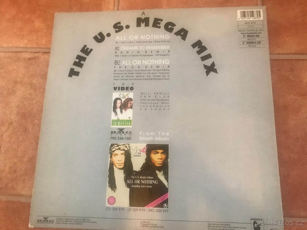 Milli Vanilli - All Or Nothing (LP) - 2