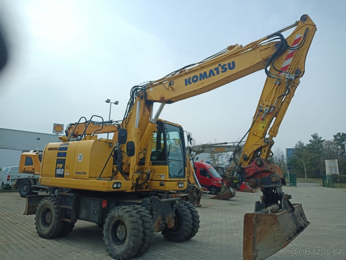 Kolový otočný bagr Komatsu PW 160-10 - 2