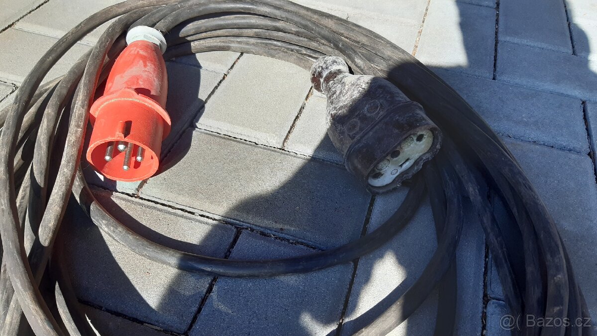 Kabel 380V 15m + propojka - 2