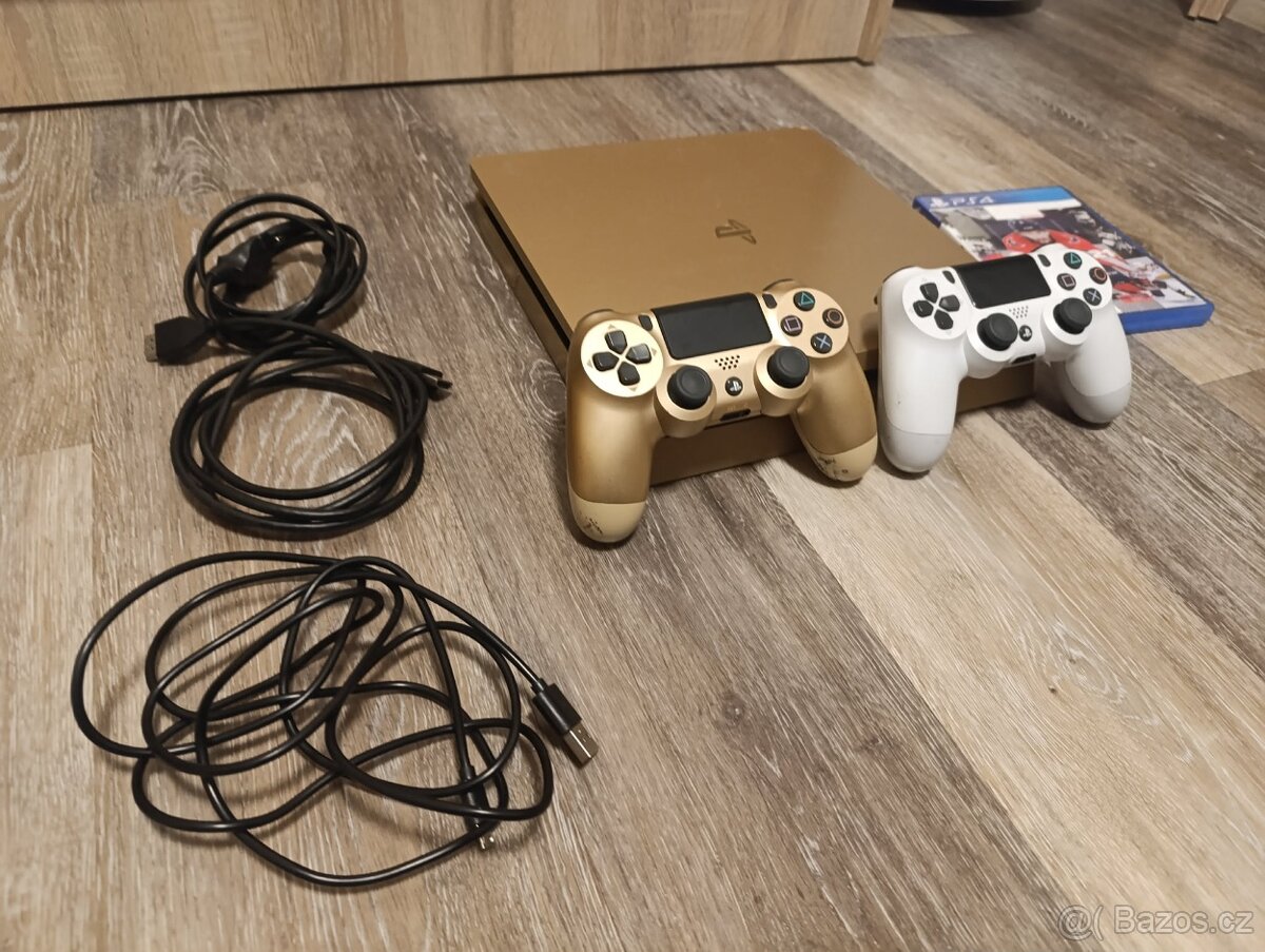 PS4 500gb slim zlatý - 2