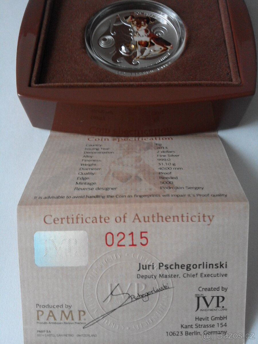 Stříbrná mince Felis Toy Terrier 1oz - 2