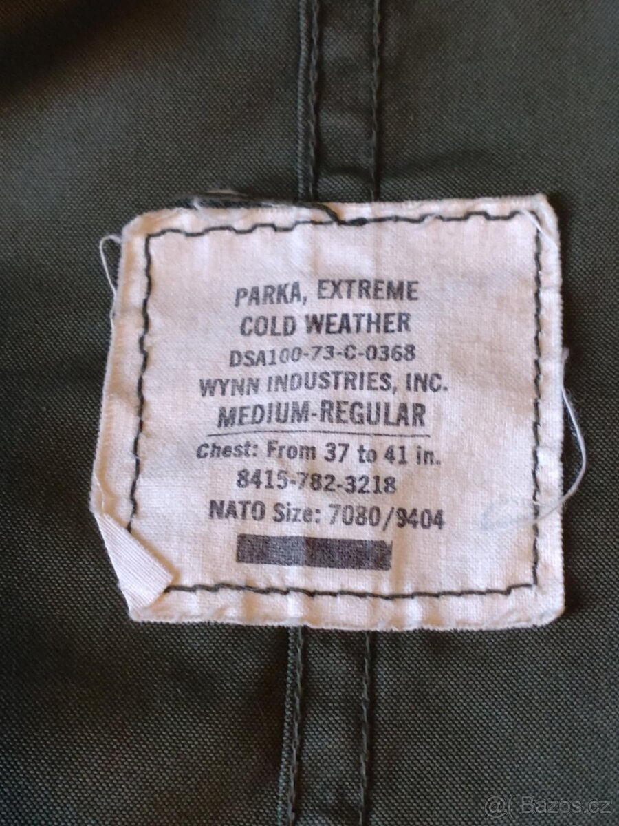 BUNDA PARKA M 65 FISHTAIL ŠOSÁK OLIVE v.č. vložky - 2