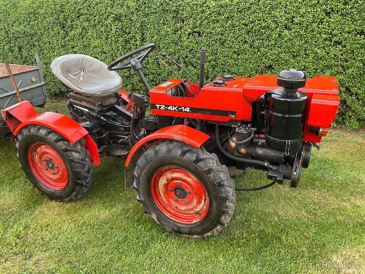Prodám malotraktor TZ4K14 s originál vlekem - 2