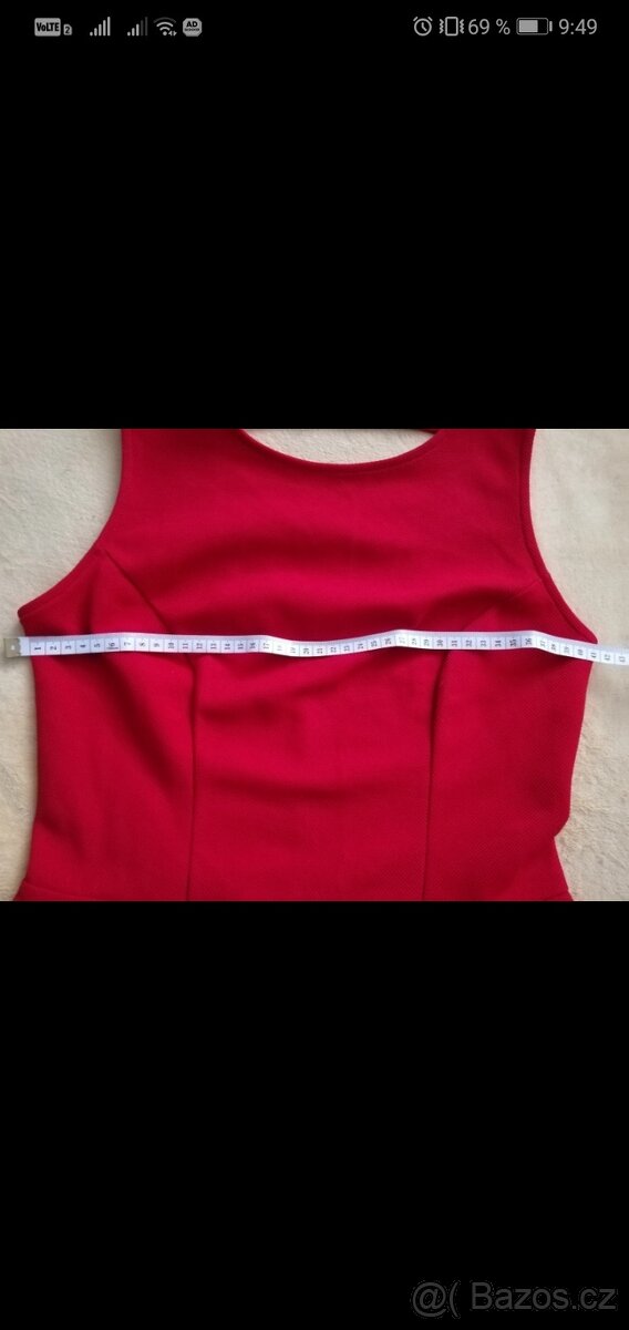Rudý peplum top River Island M 38 - 2