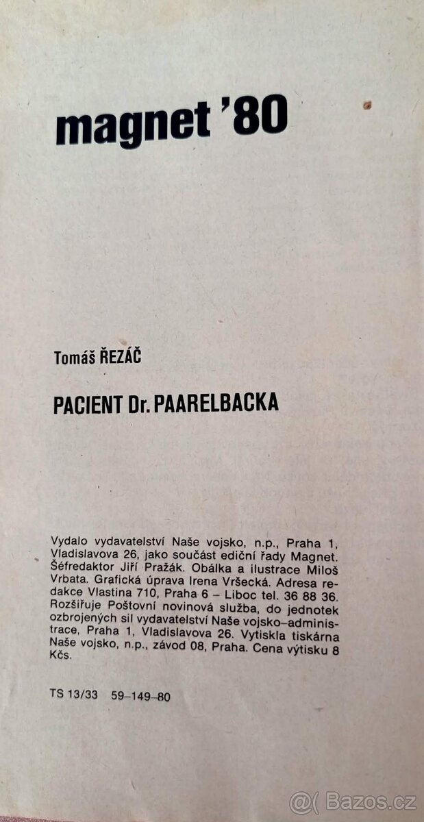 Tomáš Řezáč: Pacient Dr. Paarelbacka - 2