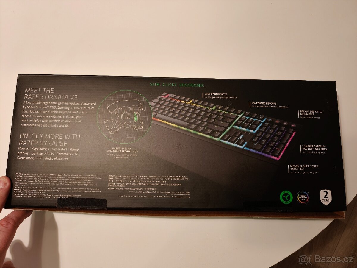 Nová herní klávesnice Razer Ornata V3 (US) - 2