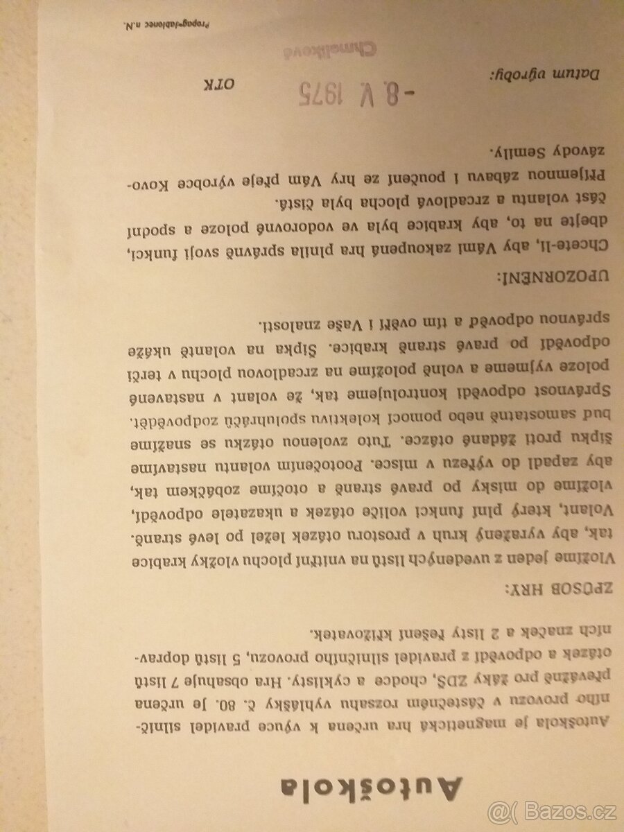 Stolní desková hra Autoškola - 2
