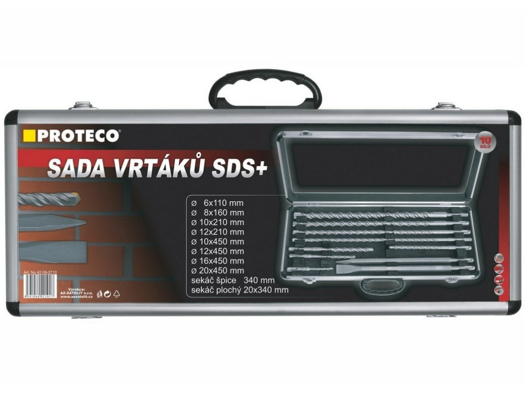 Sada vrtáků a sekáčů SDS+ (10-dílná) - 2