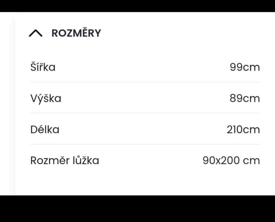 Kovová postel - 2