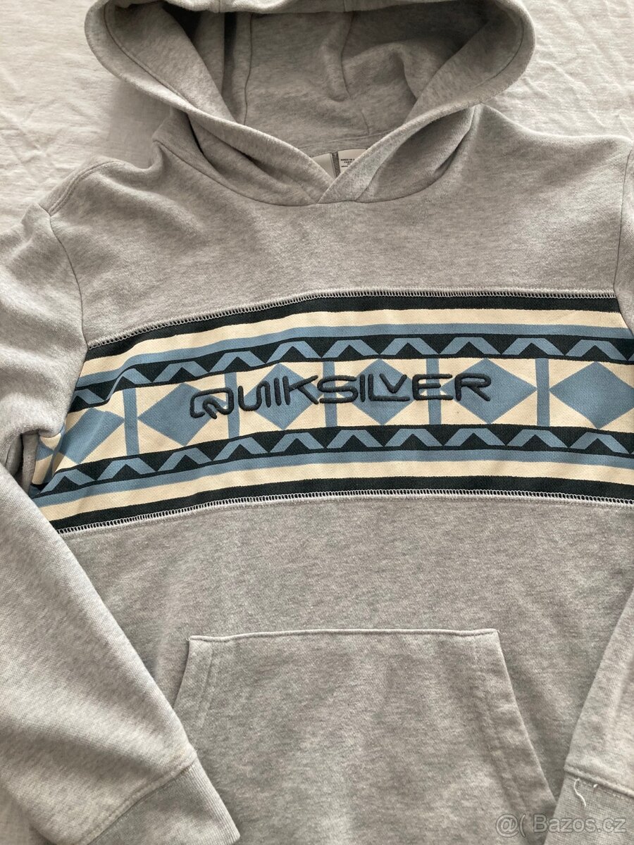 super mikina quiksilver, vel. cca 12 let, dětská M - 2