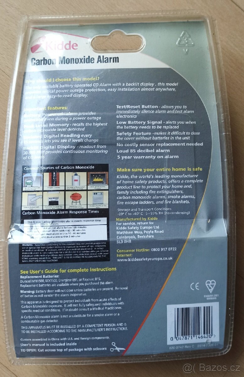 Detektor oxidu uhličitého - 2