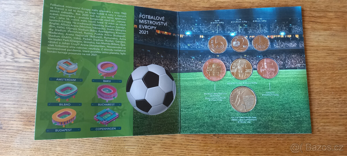 Sada oběžných mincí 2021 ME ve fotbale stand 2021 - 2