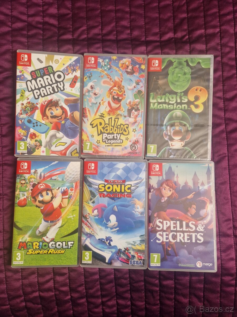 Nintendo Switch (OLED model) White + 6her + Pouzdro - 2