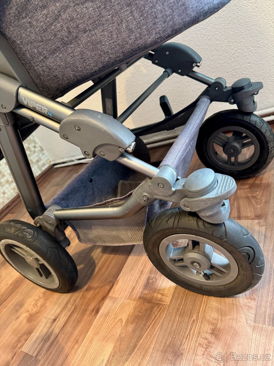 ABC Design Viper 4 – kombinovaný kočárek + Cybex, TOP stav - 2