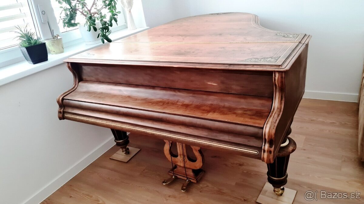 Prodám starožitný klavír, křídlo Schrimpf z 19. století - 2