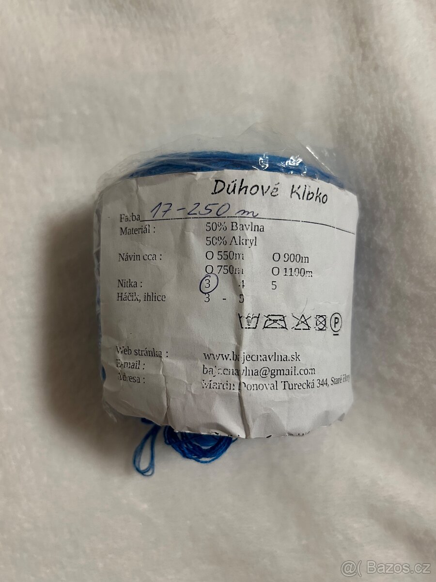 Příze Duhové klubíčka 250m - 2