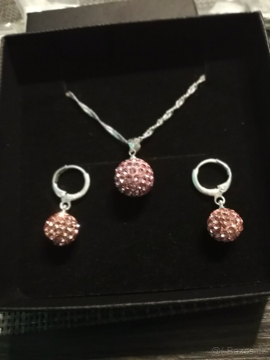 Krásná sada swarovski styl / Mix barev - 2