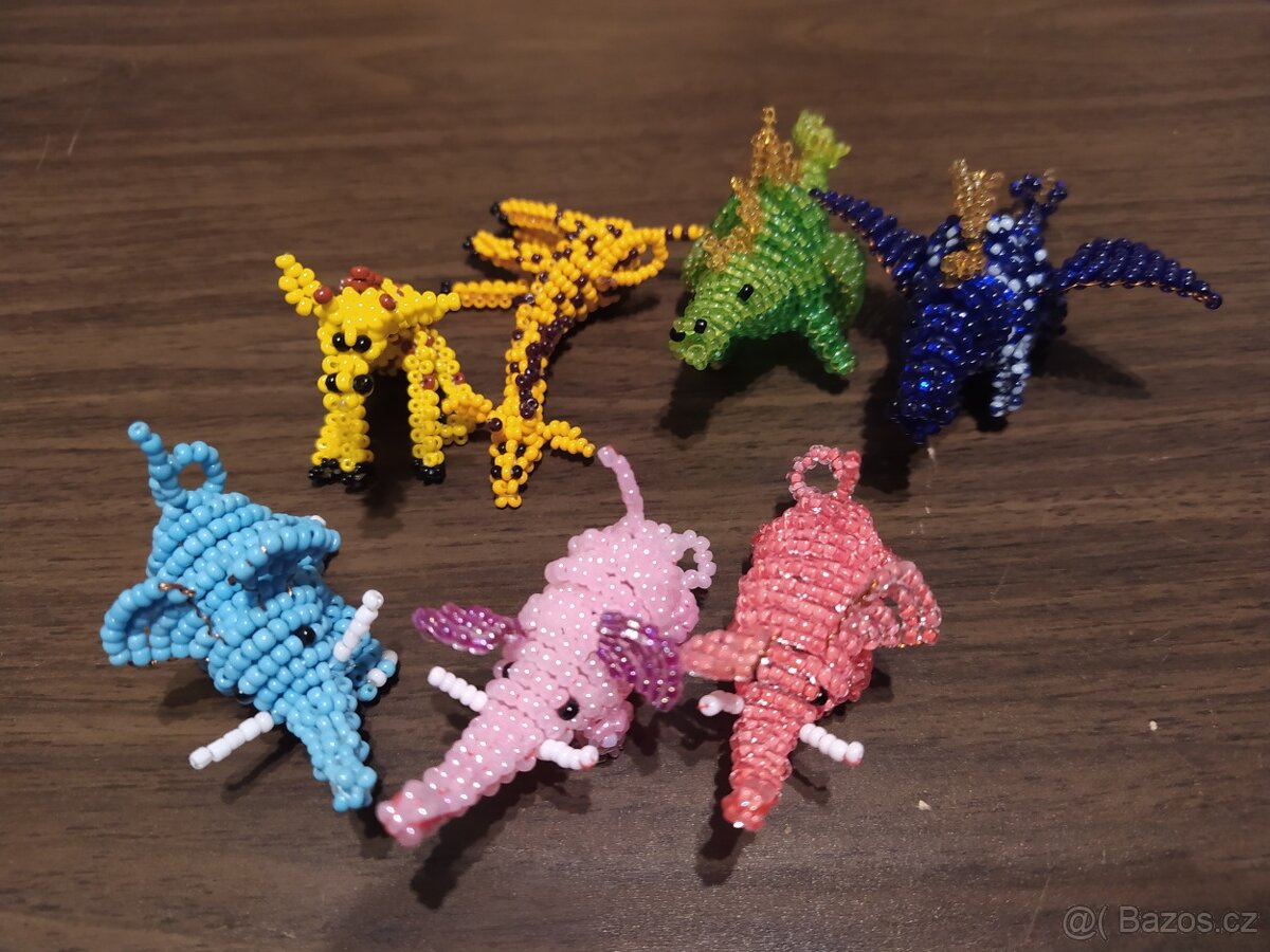 PRODÁM PŘÍVĚSKY PŘÁTELSTVÍ ZVÍŘÁTKA Z KORÁLKŮ A NÁUŠNICE - 2