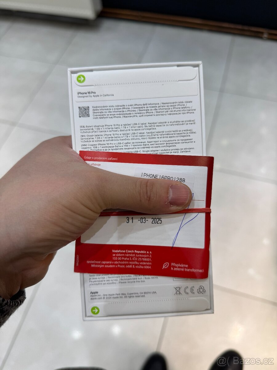 Iphone 16 pro 128 gb - NEROZBALENÝ V ZÁRUCE DO 2027 - 2