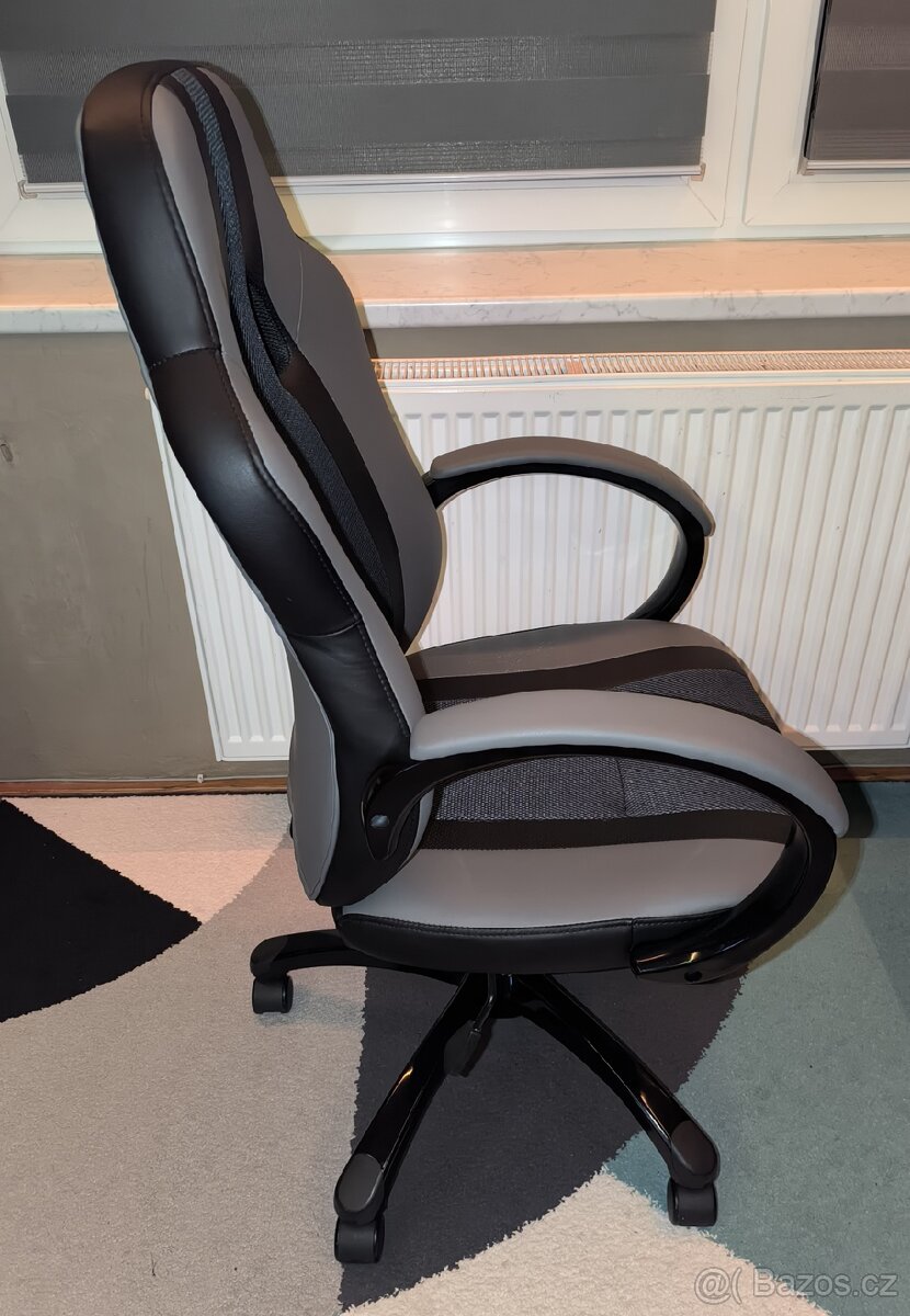 Jysk AGGESTRUP herní židle šedá/černá - 2