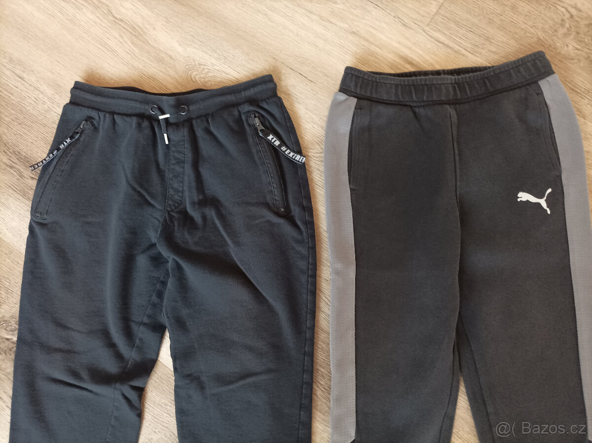 Kalhoty - tepláky vel.164 - PUMA a BONPRIX - 2