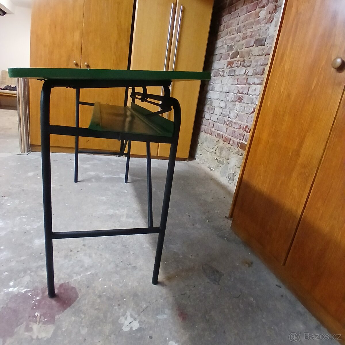 2x starožitné školní lavice - 2