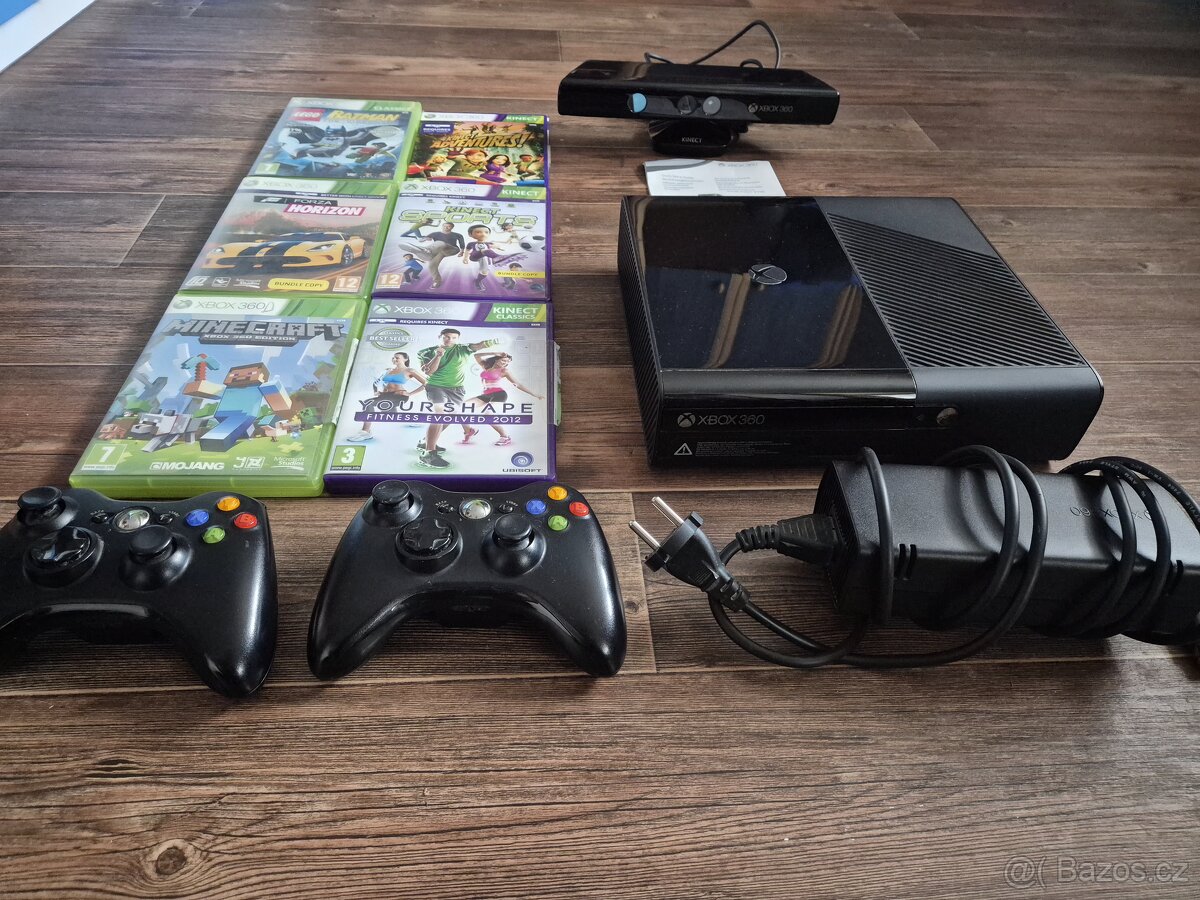 Xbox 360 + Kinect + 2 ovladače + 6 her - 2