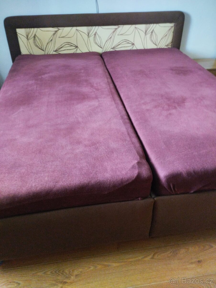 Dvoulůžko 190x210 s úložným prostorem - 2