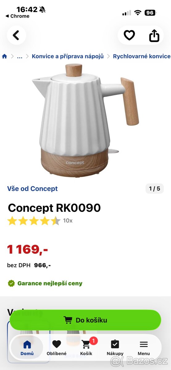 Prodám nepoužitou konvici - 2