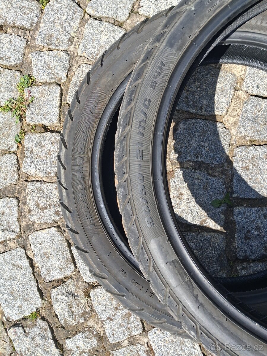 Moto pneu sada 21" + 18" - 2