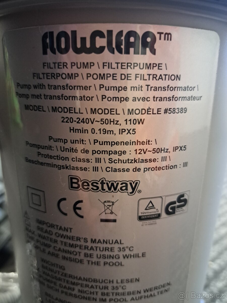 Kartušová filtrace Bestway nová - 2