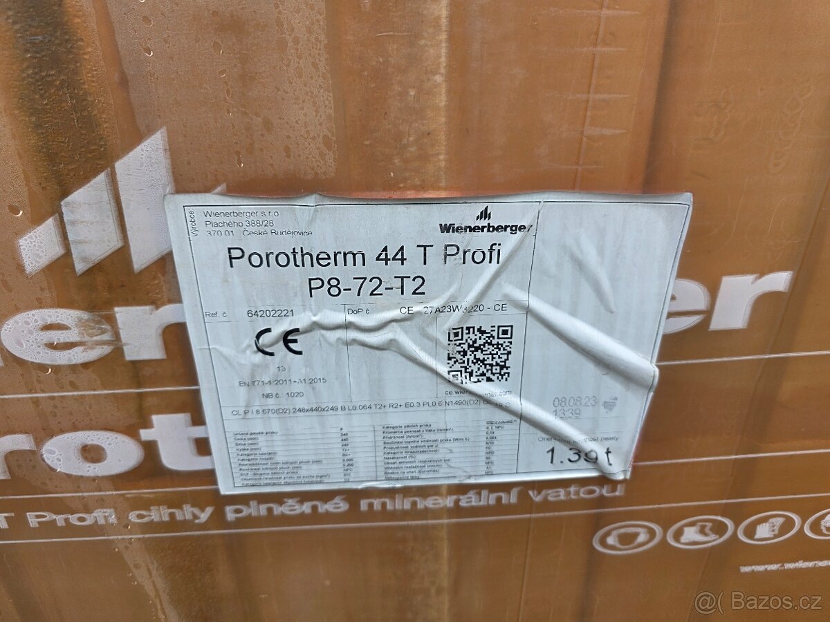 Porotherm 44 t profi - 2