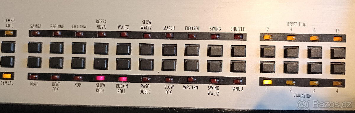 PREDÁM VZÁCNY VINTAGE BICÍ AUTOMAT HOHNER RHYTM 80 1977 - 2